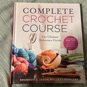 CROCHET BOOK,NEEDLES,YARN
